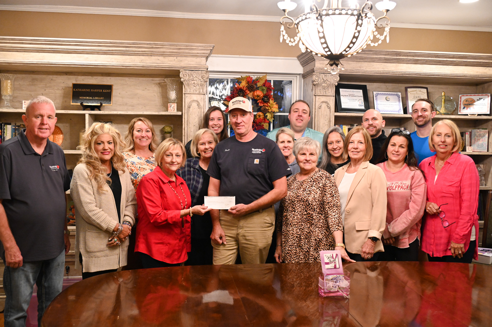 The Wig Bank of Caldwell County Receives Donation from Blue Ridge